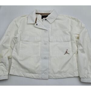 Jordan Kid's Size M White Coaches Jacket NWT
